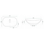 Накладной умывальник Rea Royal Statuario Marble Matt